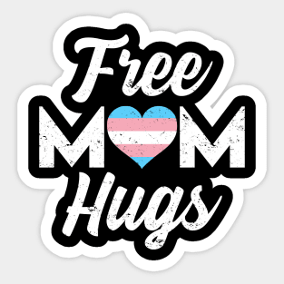 Free Mom Hugs - Transgender Pride Flag Sticker